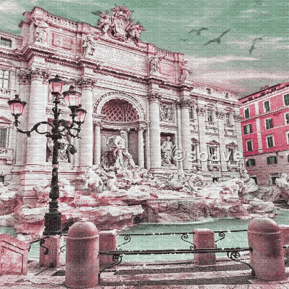 soave background animated  rome pink green - 免费动画 GIF