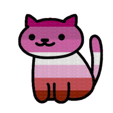 Pink lesbian cat - PNG gratuit