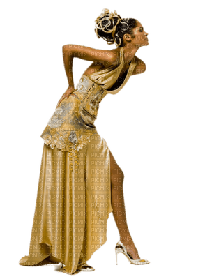 gold woman bp - darmowe png