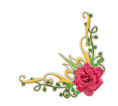 dolceluna border flower - ücretsiz png