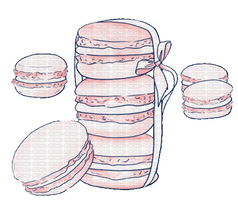 Macarons - Animovaný GIF zadarmo