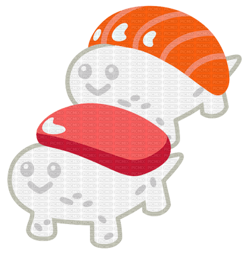 Sushi turtles emoji - бесплатно png