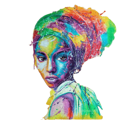 -Africa woman etnia colors Rosalia73 - Free PNG