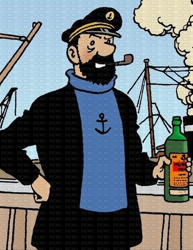 Capitaine Haddock - kostenlos png