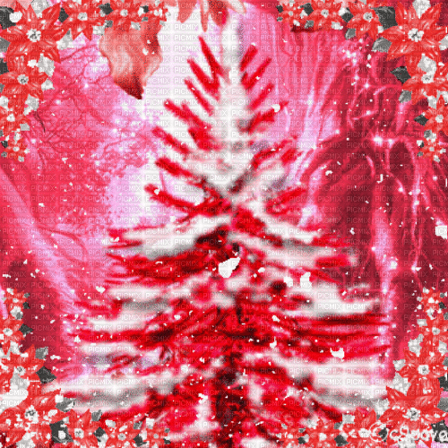 MA  / BG/animated.winter.snow. fir.red.idca - Безплатен анимиран GIF
