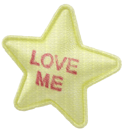 "love me" star - gratis png