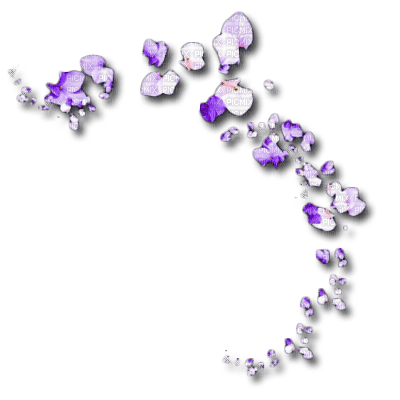Flowers Purple Deco - PNG gratuit