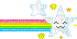 rainbow star - GIF animate gratis