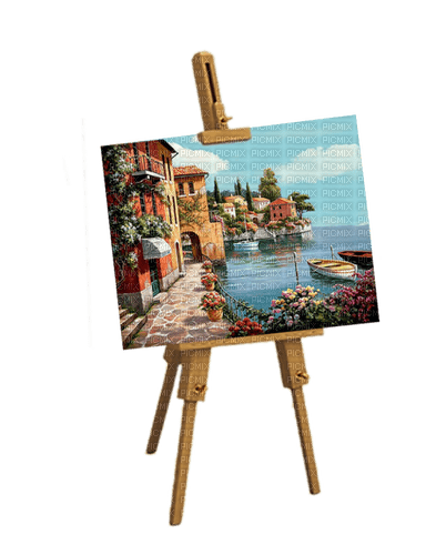 easel painting drawing - zadarmo png