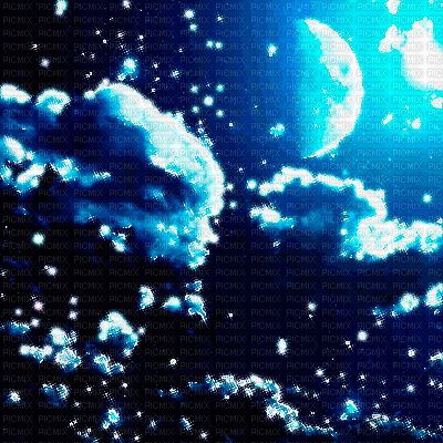 Y.A.M._Night, moon, background - Animovaný GIF zadarmo