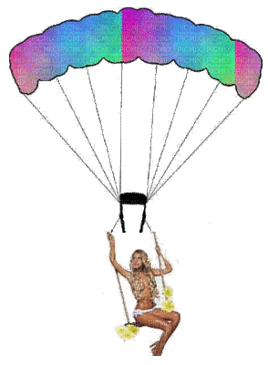 Fallschirm - Бесплатный анимированный гифка