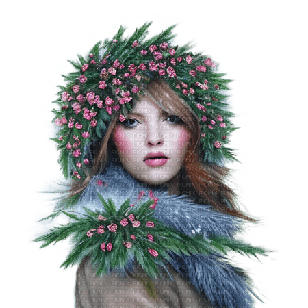 kikkapink winter fantasy girl - png ฟรี