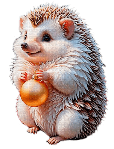 christmas hedgehog by nataliplus - zdarma png