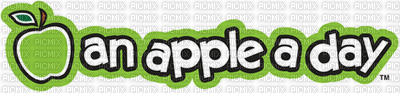 an apple a day - PNG gratuit