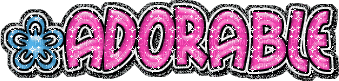 ana1292 on glitter-graphics . text adorable pink - Бесплатни анимирани ГИФ