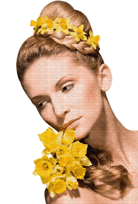 Kaz_Creations Woman Femme Flowers - gratis png