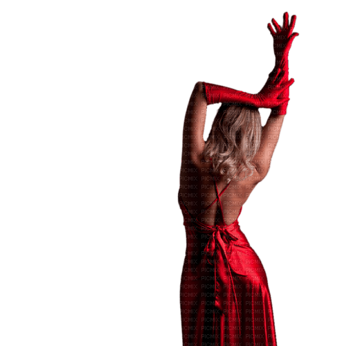 woman in red - png gratuito