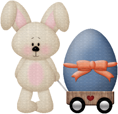 easter ostern Pâques paques spring printemps frühling primavera весна wiosna deco tube egg eggs eier œuf bunny hare hasen lièvre animal animaux - 無料のアニメーション GIF