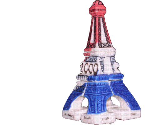 France Paris Blue White Red - Marina Yasmine - Bezmaksas animēts GIF