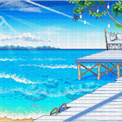 Beach Background - Zdarma animovaný GIF