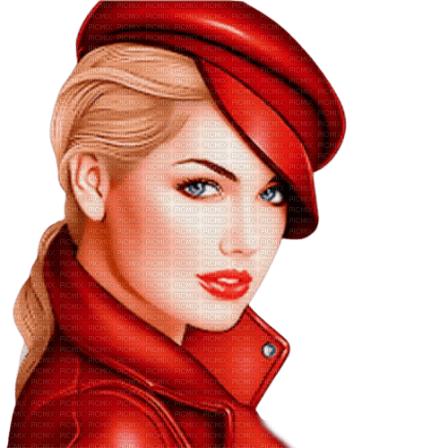 Woman Red Beige - Bogusia - gratis png