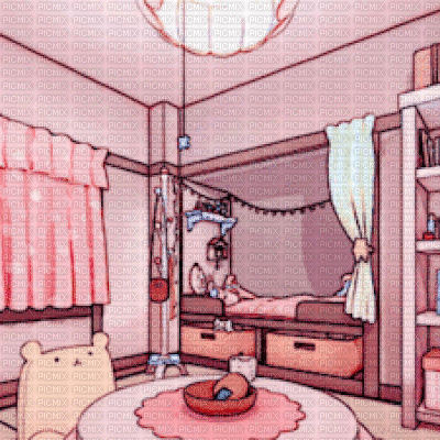 Pink Room Background - GIF animé gratuit