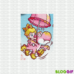 Princesse Peach - Δωρεάν κινούμενο GIF