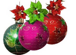 Boule de Noël (stamp clem27) - Gratis animeret GIF