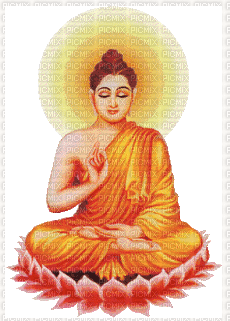 Luminoso el Buda - GIF animado grátis