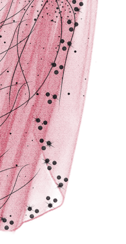 soave deco curtain  pink black - Free PNG