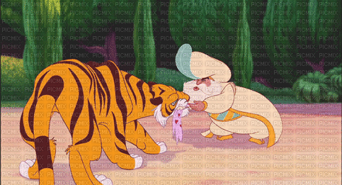 il Genio della Lampada e Aladin - GIF animado grátis - PicMix