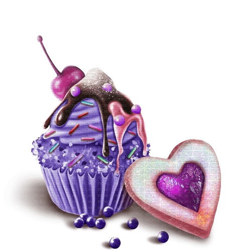 kikkapink lollipop birthday deco cupcake - δωρεάν png