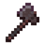 Minecraft hache axe netherite - ücretsiz png