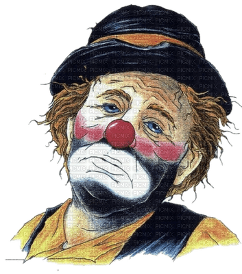 sad clown triste - 免费PNG