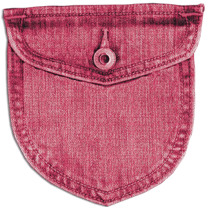 soave deco jeans denim pocket pink - PNG gratuit