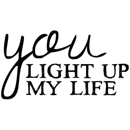 Kaz_Creations Text-You light up my life - png gratuito
