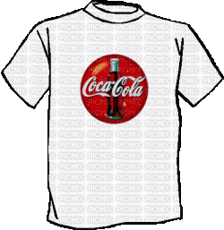 T-shirt Coca Cola - Darmowy animowany GIF