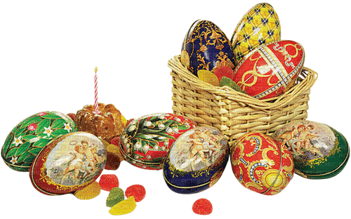 pascua  cesta huevos dubravka4 - δωρεάν png
