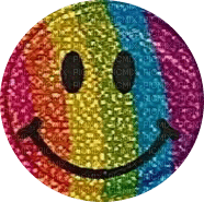 Rainbow smilie - Free PNG