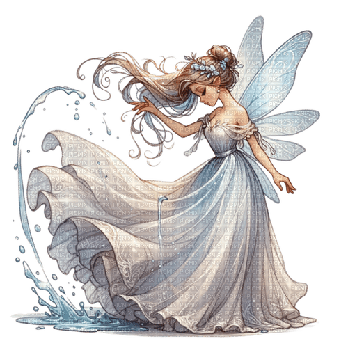 springtimes fantasy water fairy - Free PNG