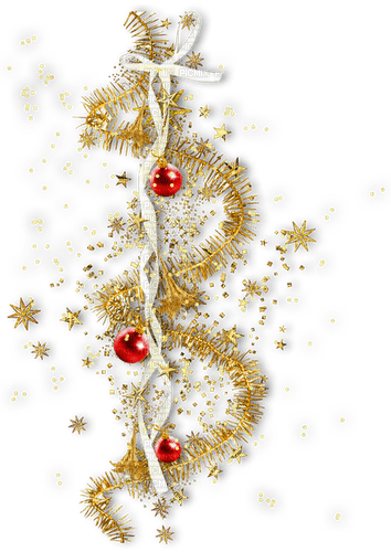 Christmas.Deco.White.Gold.Red - ücretsiz png