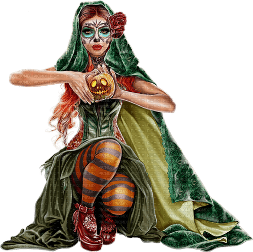 Halloween woman by nataliplus - darmowe png