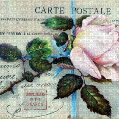 loly33 vintage carte  postal fond - PNG gratuit