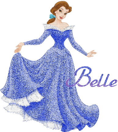 belle, disney - Animovaný GIF zadarmo