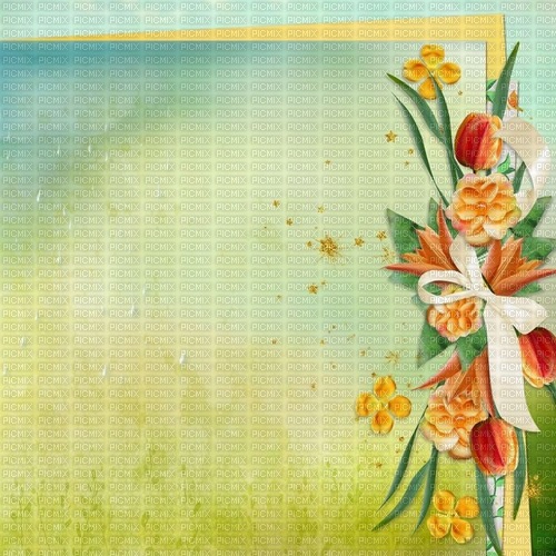 Background. Green. Yellow. Flowers. Leila - kostenlos png