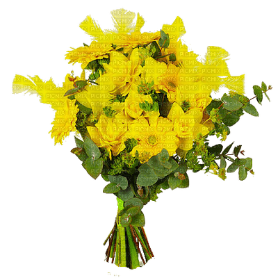 easter-flowers-yellow - ilmainen png
