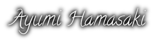 Text Ayumi Hamasaki - ücretsiz png