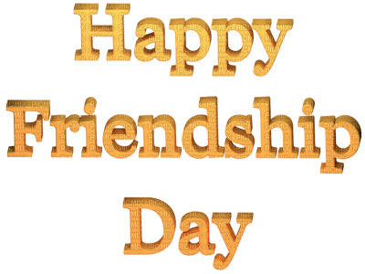 Kaz_Creations Text Happy Friendship Day - Free PNG