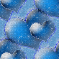 blue hearts - Gratis animeret GIF