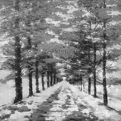Y.A.M._Winter background black-white - Ilmainen animoitu GIF